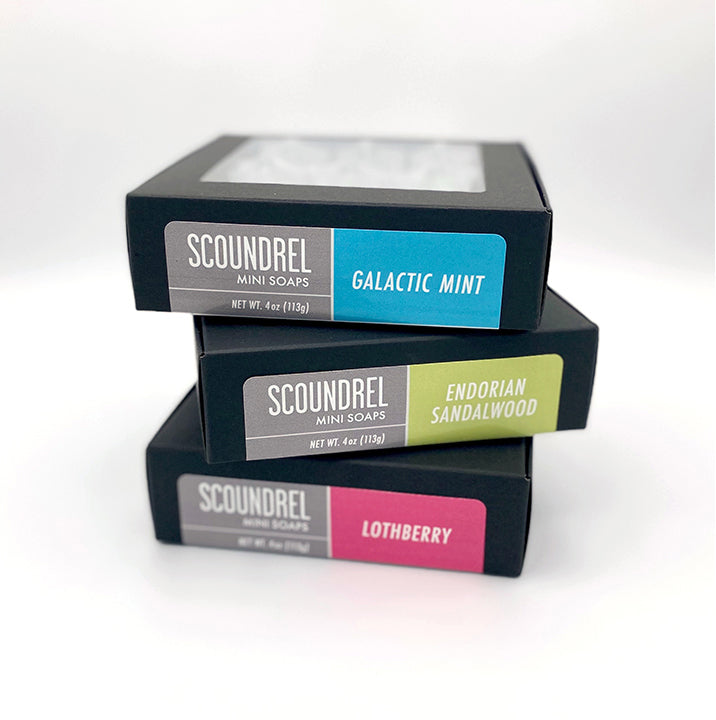 SCOUNDREL Mini Soaps (6-pack)